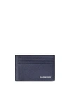 BURBERRY GRAINY LEATHER MONEY CLIP CARD CASE