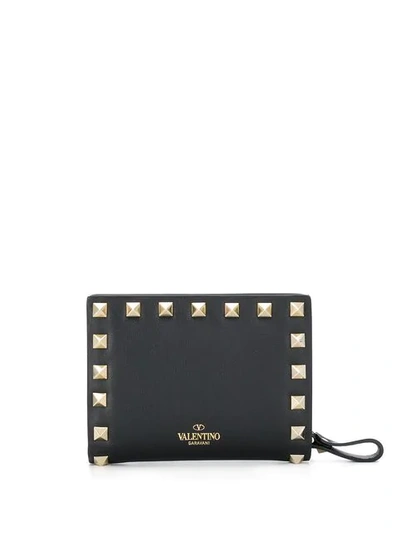 Valentino Garavani Valentino  Rockstud Zipped Wallet - 黑色 In Black