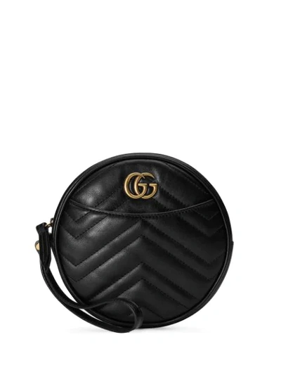 Gucci Gg Marmont Zip-around Wallet In Black