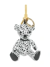 BURBERRY THOMAS BEAR CHARM IN MONOGRAM PRINT LEATHER