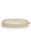 Marchesa Crystal Filigree Bangle In Gold