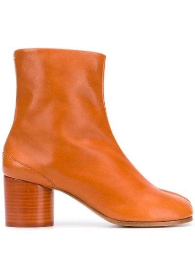 Maison Margiela Tabi Ankle Boots In Brown