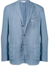 Boglioli Chambray Blazer - Blue