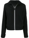 MOOSE KNUCKLES MOOSE KNUCKLES CONTRASTING ZIP BOMBER JACKET - 黑色