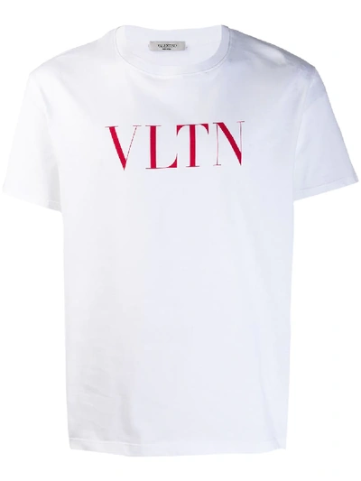 Valentino Vltn Logo T-shirt - White In White
