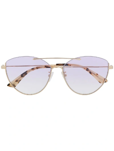 Mcq By Alexander Mcqueen Mcq Alexander Mcqueen Cat Eye Sunglasses - Gold