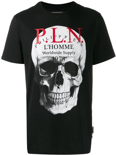 Philipp Plein Skull Printed T-shirt In Black