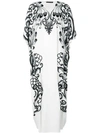 JOSIE NATORI COUTURE HAND-EMBROIDERED KAFTAN