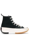 Converse Run Star Hike Hi Platform Sole Casual Sneakers In Black
