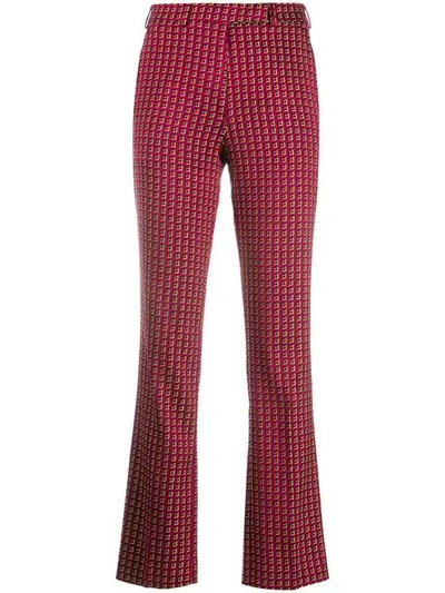 Etro Printed Slim-fit Trousers - 粉色 In Pink