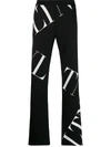 Valentino Logo Print Track Trousers - Black