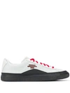 Puma Contrast Lace-up Sneakers In Grey