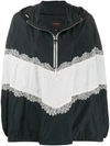 GIAMBATTISTA VALLI GIAMBATTISTA VALLI LACE DETAIL HOODIE - BLACK