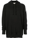 GREG LAUREN GREG LAUREN CONTRAST LOGO HOODIE - 黑色