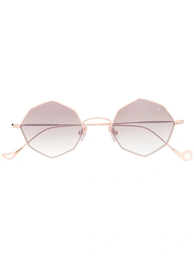 Eyepetizer Octagonal Frame Sunglasses - Gold