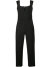 CUSHNIE CUSHNIE FINN SLEEVELESS JUMPSUIT - BLACK