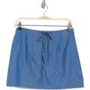 19 Cooper Chambray Miniskirt In Chambray