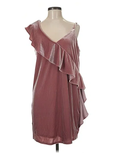 Pre-owned 19 Cooper Cocktail Dress In Burgundy