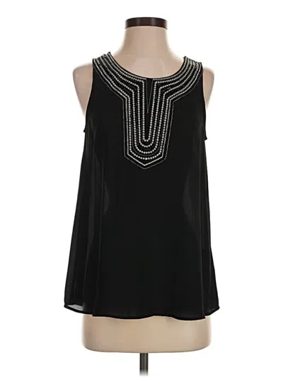 Pre-owned 19 Cooper Sleeveless Blouse In Black