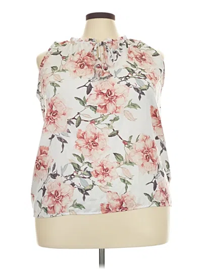Pre-owned 19 Cooper Sleeveless Blouse In Ivory