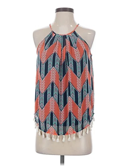 Pre-owned 19 Cooper Sleeveless Blouse In Orange