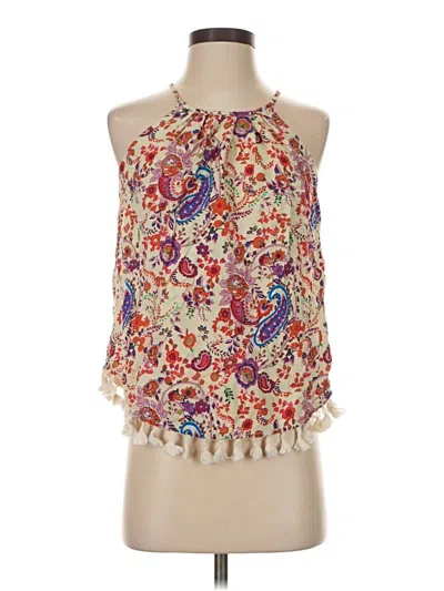 Pre-owned 19 Cooper Sleeveless Blouse In White