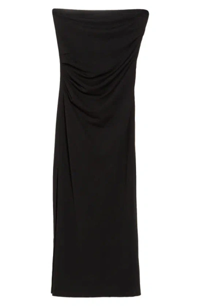 19 Cooper Strapless Knit Dress In Black