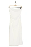 19 Cooper Strapless Knit Dress In Ivory