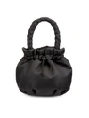 Staud Stella Top Handle Bucket Bag In Black