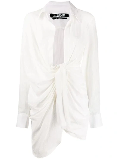 Jacquemus White 'la Robe Bahia' Dress In 01110