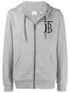 BURBERRY MONOGRAM MOTIF COTTON HOODED TOP