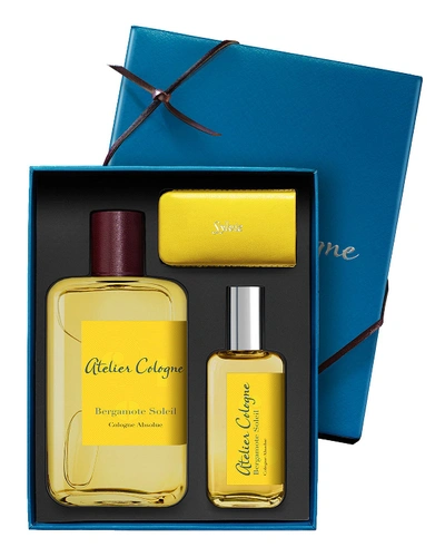 Atelier Cologne Bergamote Soleil Cologne Absolue, 200 ml With Personalized Travel Spray, 30 ml In Indien/magenta