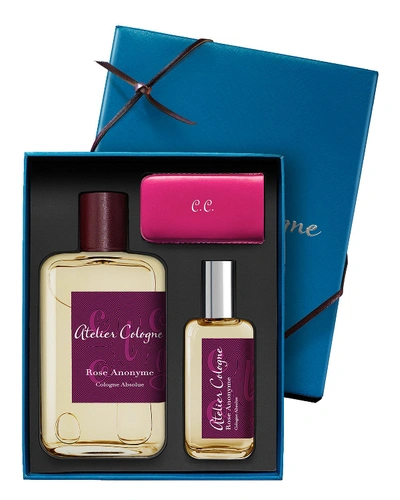 Atelier Cologne Rose Anonyme Cologne Absolue, 200 ml With Personalized Travel Spray, 30 ml In Burgundy