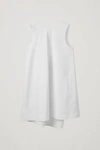 Cos Double-layer Sleeveless Dress In White