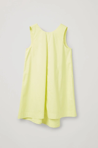 Cos Double-layer Sleeveless Dress In Light Chartreuse Yellow
