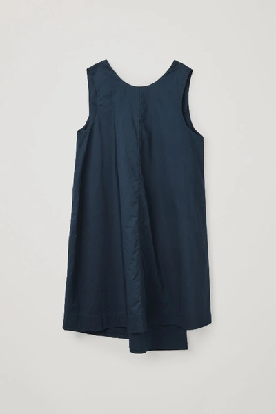 Cos Double-layer Sleeveless Dress In Blue