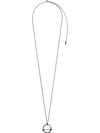 ANN DEMEULEMEESTER ANN DEMEULEMEESTER CIRCLE DROP NECKLACE - SILVER