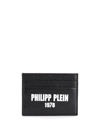 Philipp Plein Logo Credit Card Holder In Black