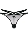 Bordelle Multi-strap Thong In Black