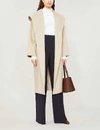 Max Mara Marilyn Hooded Cashmere Wrap Coat In Biege