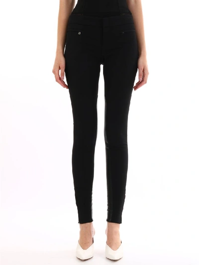 Gucci Zipped Ankle Skinny Jeans In Black