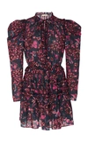 ULLA JOHNSON PRISSA FLORAL-PRINT COTTON-BLEND MINI DRESS,751769