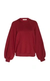 Ulla Johnson Ebba Pullover Sweater In Burgundy