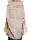 RICK OWENS RICK OWENS OVERSIZED FUNNEL COLLAR DRAPED TOP
