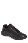 Prada Lace-up Sneakers In Nero Black