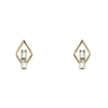 ATELIER SWAROVSKI DOUBLE DIAMOND STUD EARRINGS CREATED DIAMONDS,3100144