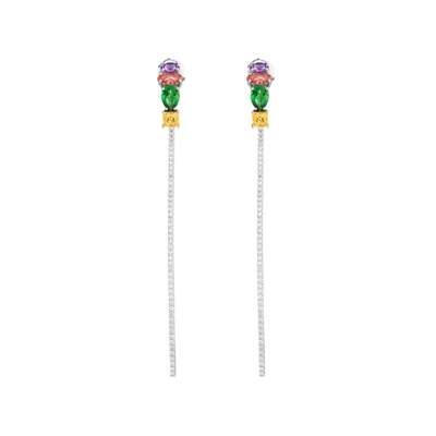 Atelier Swarovski Two-piece Earrings Multi-colour Treated