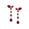 ATELIER SWAROVSKI LOLA LONG EARRINGS SWAROVSKI CREATED RUBIES,3064328