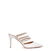 AQUAZZURA Donata 85 embellished satin mules