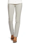 Nic And Zoe Nic+zoe Petites Wonderstretch Straight-leg Pants In Grey Smoke